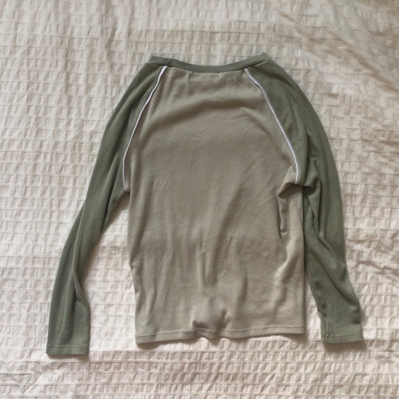 sage baseball long sleeve tee - Picture 2 of 2